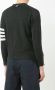 Thom Browne Classic Short V-Neck Cardigan With White 4-Bar Stripe In Cashmere Grijs - Thumbnail 4