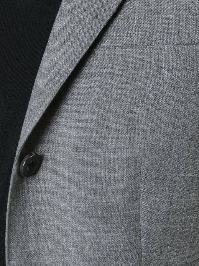 Thom Browne Classic Single Breasted Sport Coat In Medium Grey 2-Ply Wool Fresco Grijs