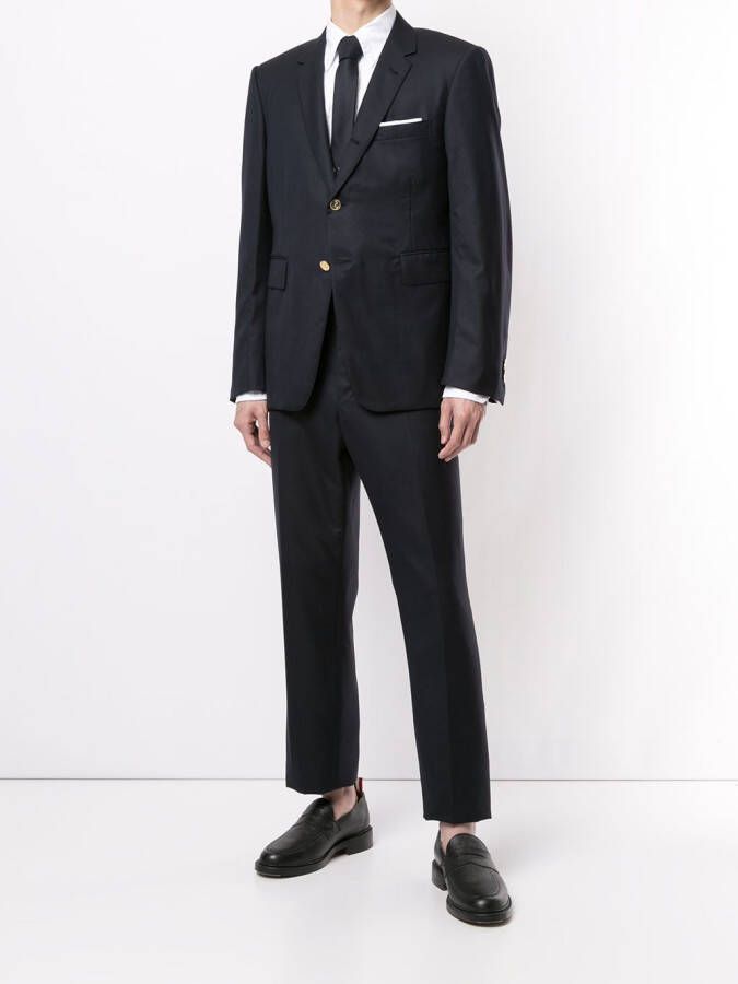 Thom Browne classic two piece suit Blauw