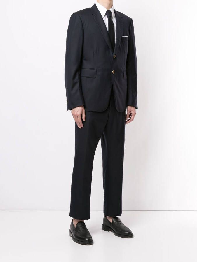 Thom Browne classic two piece suit Blauw