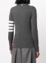 Thom Browne Classic V-Neck Cardigan In Cashmere With White 4-Bar Sleeve Stripe Grijs - Thumbnail 4
