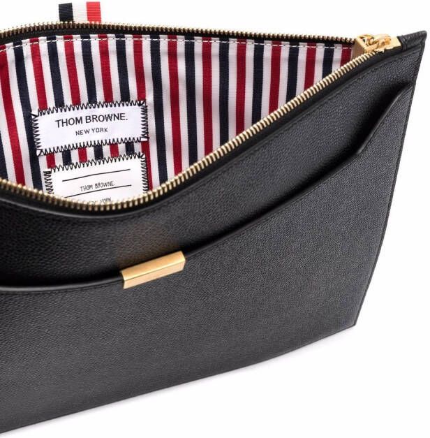 Thom Browne Clutch met rits Zwart