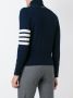 Thom Browne 4-Bar gestreepte kasjmier coltrui Blauw - Thumbnail 4