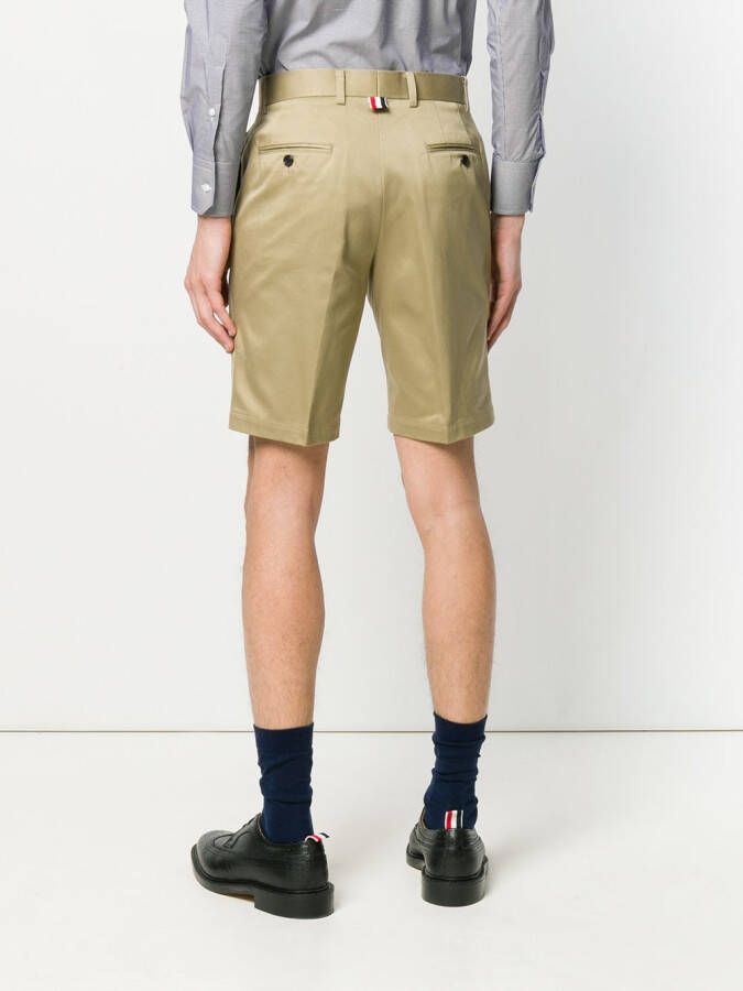 Thom Browne Cotton Twill Unconstructed Chino Trouser Beige
