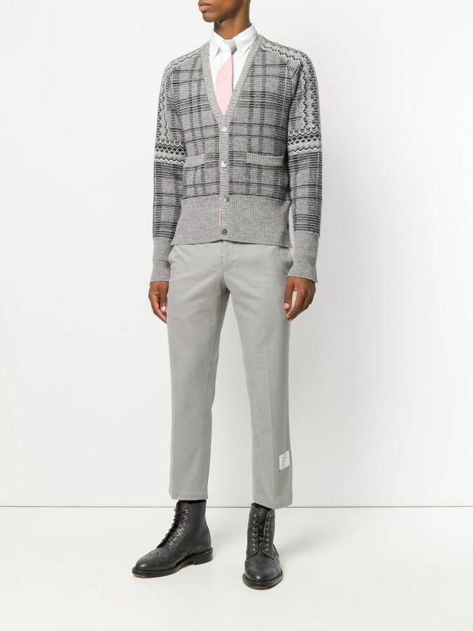 Thom Browne Cotton Twill Unconstructed Chino Trouser Grijs