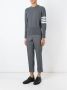 Thom Browne Crewneck Pullover With 4-Bar Stripe In Medium Grey Cashmere Grijs - Thumbnail 2