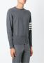 Thom Browne Crewneck Pullover With 4-Bar Stripe In Medium Grey Cashmere Grijs - Thumbnail 3