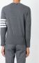 Thom Browne Crewneck Pullover With 4-Bar Stripe In Medium Grey Cashmere Grijs - Thumbnail 4