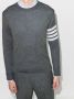 Thom Browne Crewneck Pullover With 4-Bar Stripe In Medium Grey Merino Grijs - Thumbnail 2