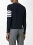 Thom Browne Crewneck Pullover With 4-Bar Stripe In Navy Merino Blauw - Thumbnail 4
