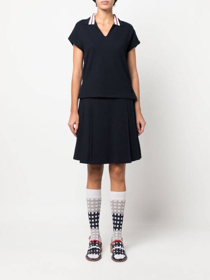Thom Browne Poloshirt met streep Blauw