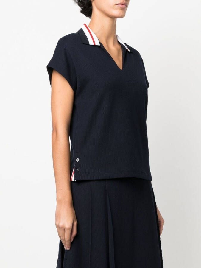 Thom Browne Poloshirt met streep Blauw