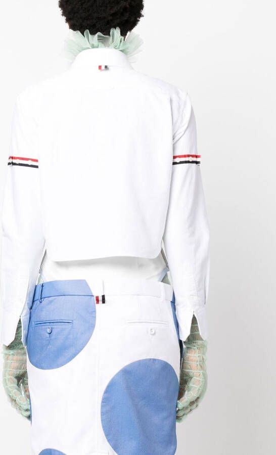 Thom Browne Cropped blouse Wit