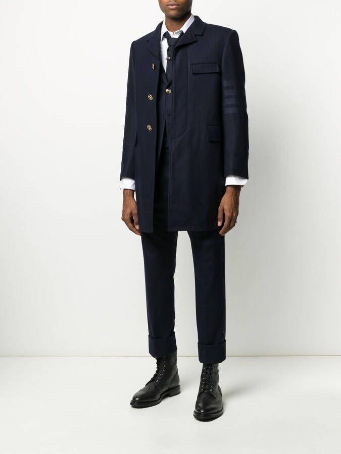 Thom Browne Cropped pantalon Blauw