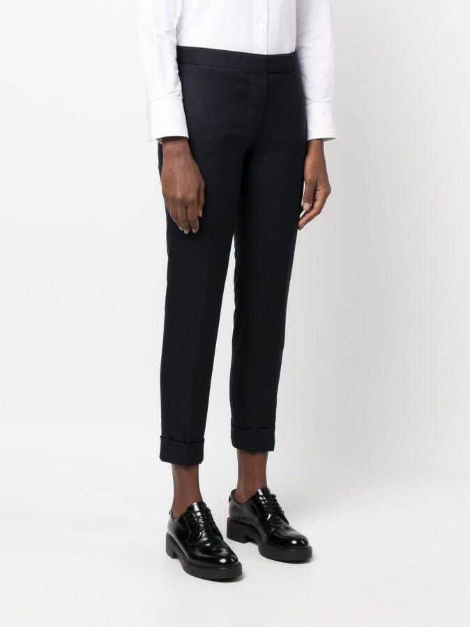 Thom Browne Cropped pantalon Blauw