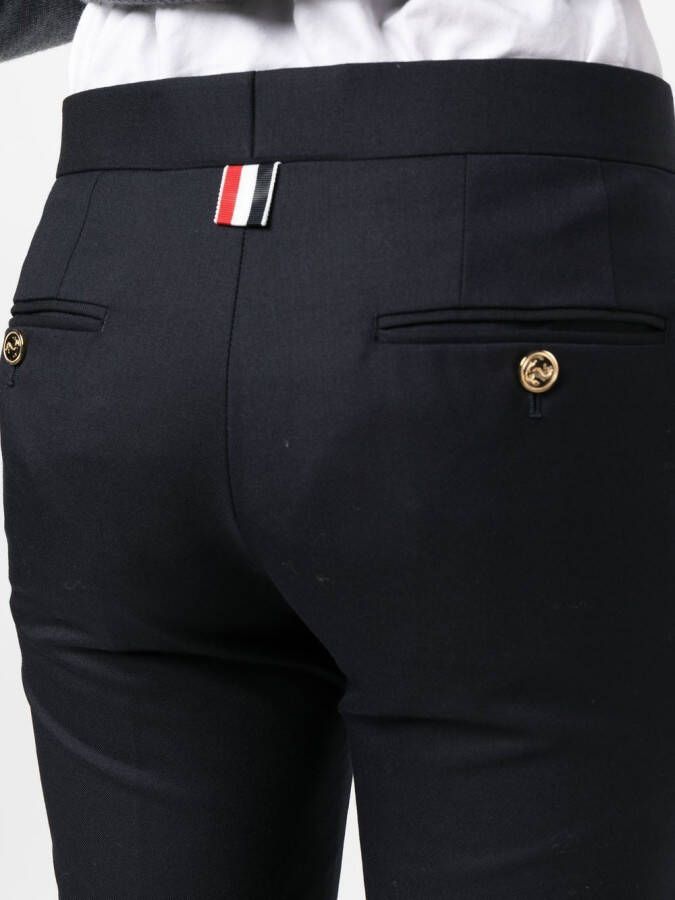Thom Browne Cropped pantalon Blauw