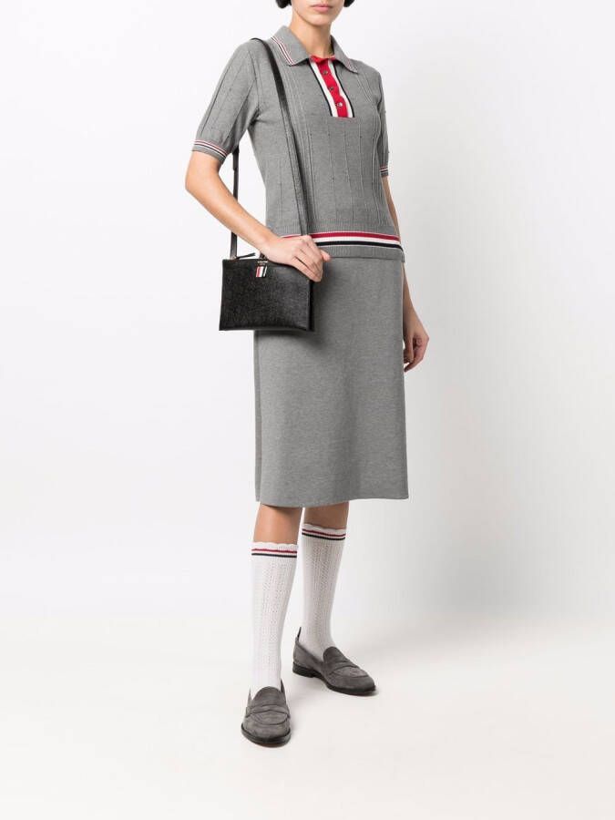 Thom Browne Crossbody documentenmap Zwart