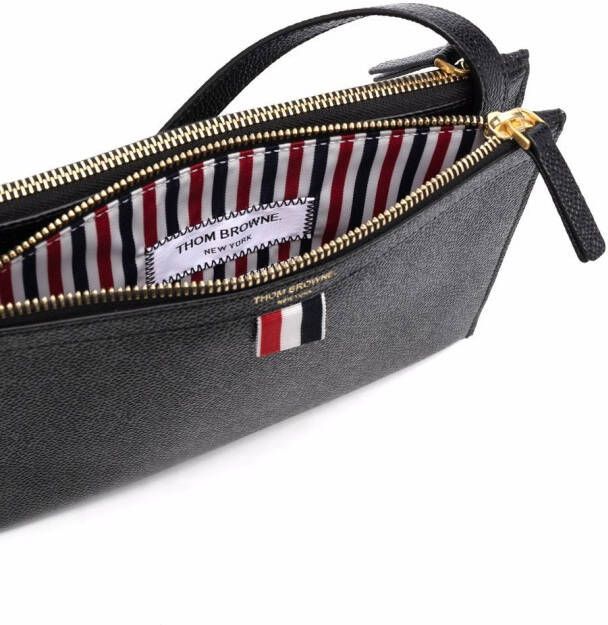 Thom Browne Crossbody documentenmap Zwart