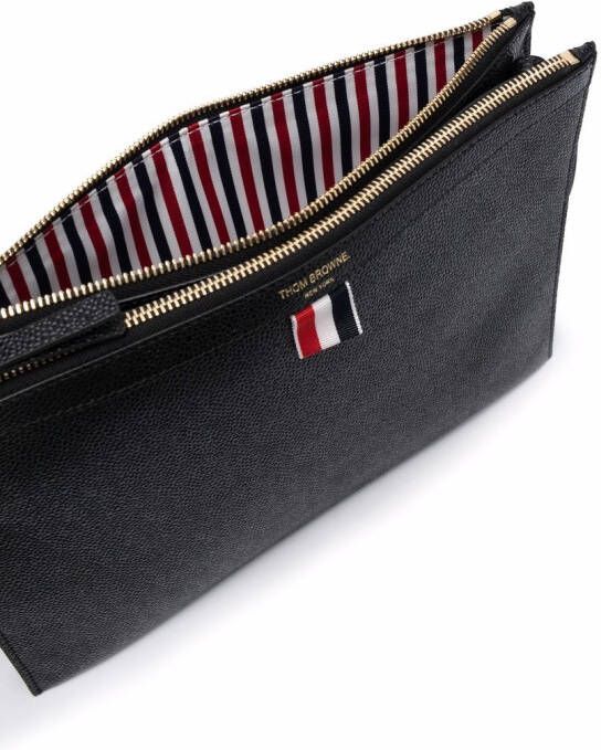 Thom Browne Crossbodytas met logoprint Zwart