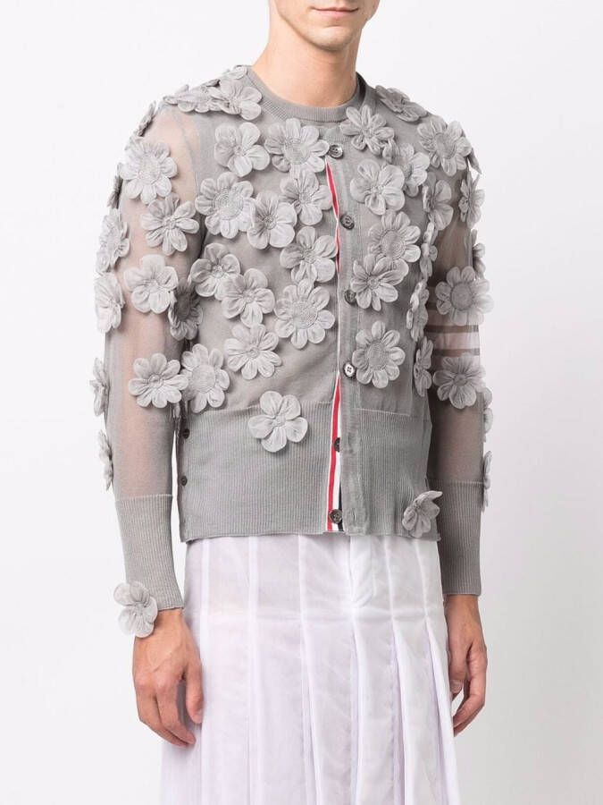 Thom Browne Doorzichtig vest Grijs