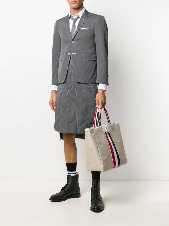 Thom Browne Draagtas met RWB-streep Wit