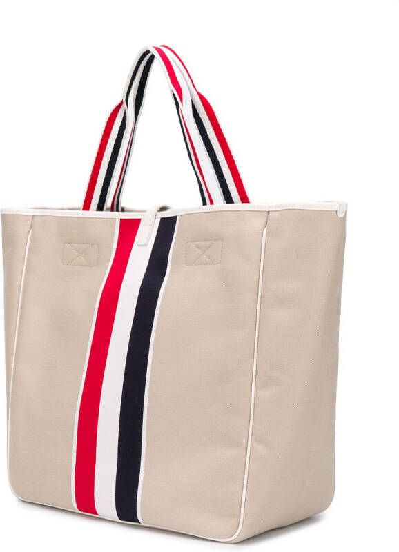 Thom Browne Draagtas met RWB-streep Wit