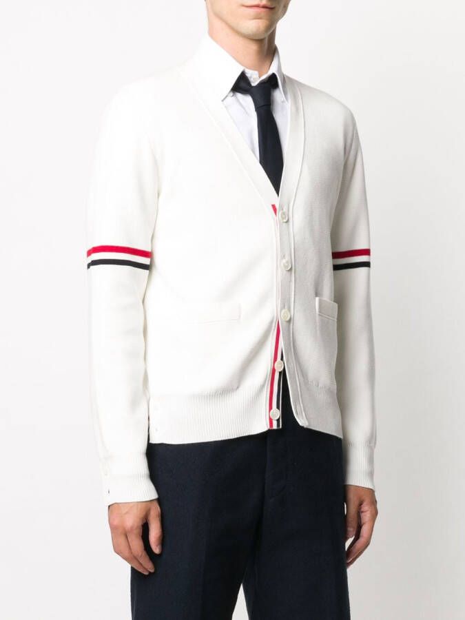 Thom Browne Driekleurig vest Wit