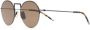 Thom Browne Eyewear Zonnebril met rond montuur Zwart - Thumbnail 2