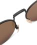 Thom Browne Eyewear Zonnebril met rond montuur Zwart - Thumbnail 3