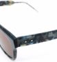 Thom Browne Eyewear TB 418 zonnebril met RBW streep Blauw - Thumbnail 3