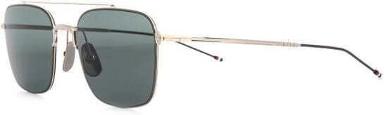 Thom Browne Eyewear TB120 zonnebril met piloten montuur Zwart