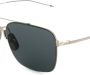 Thom Browne Eyewear TB120 zonnebril met piloten montuur Zwart - Thumbnail 3