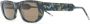 Thom Browne Eyewear tortoiseshell-effect rectangular-frame sunglasses Blauw - Thumbnail 2