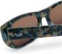 Thom Browne Eyewear tortoiseshell-effect rectangular-frame sunglasses Blauw - Thumbnail 3