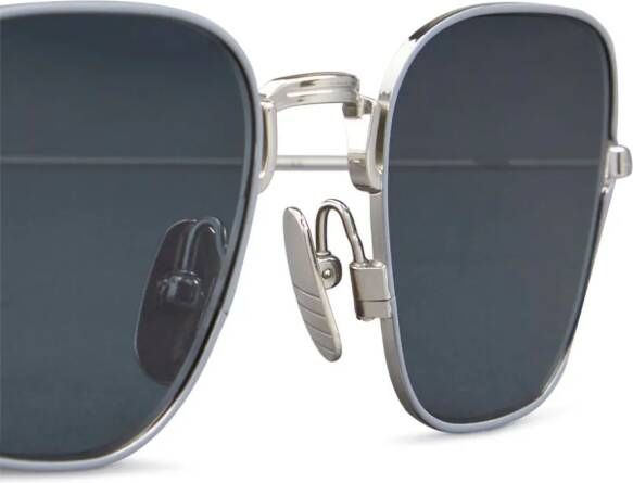 Thom Browne Eyewear Zonnebril met vierkant montuur Zilver