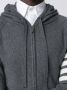 Thom Browne Full Zip Hoodie With 4-Bar Stripe In Medium Grey Cashmere Grijs - Thumbnail 5