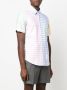 Thom Browne Funmix gingham-check short-sleeved shirt Blauw - Thumbnail 3