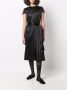 Thom Browne Geplooide midi-jurk Zwart - Thumbnail 2