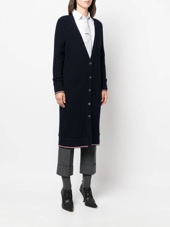 Thom Browne Geribbeld vest Blauw