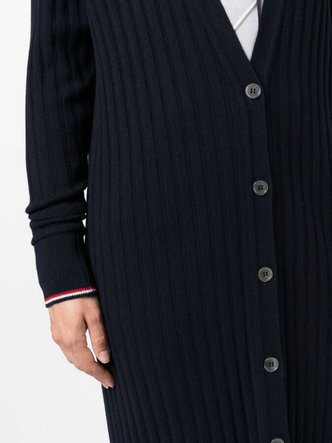 Thom Browne Geribbeld vest Blauw