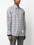 Thom Browne Geruit overhemd Grijs - Thumbnail 3
