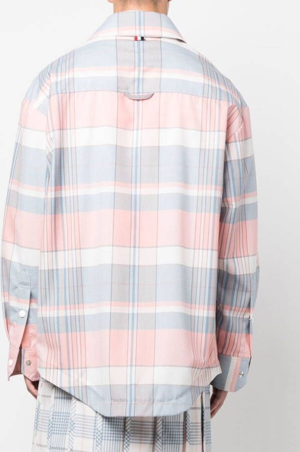 Thom Browne Geruit overhemd Roze