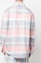 Thom Browne Geruit overhemd Roze - Thumbnail 4