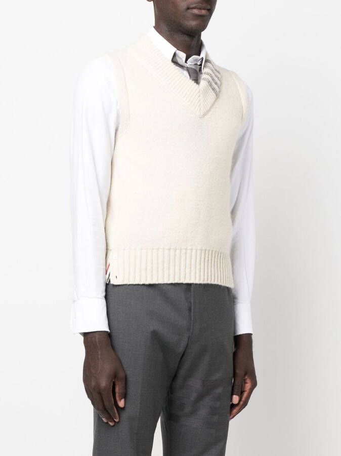 Thom Browne Gestreept gilet Wit