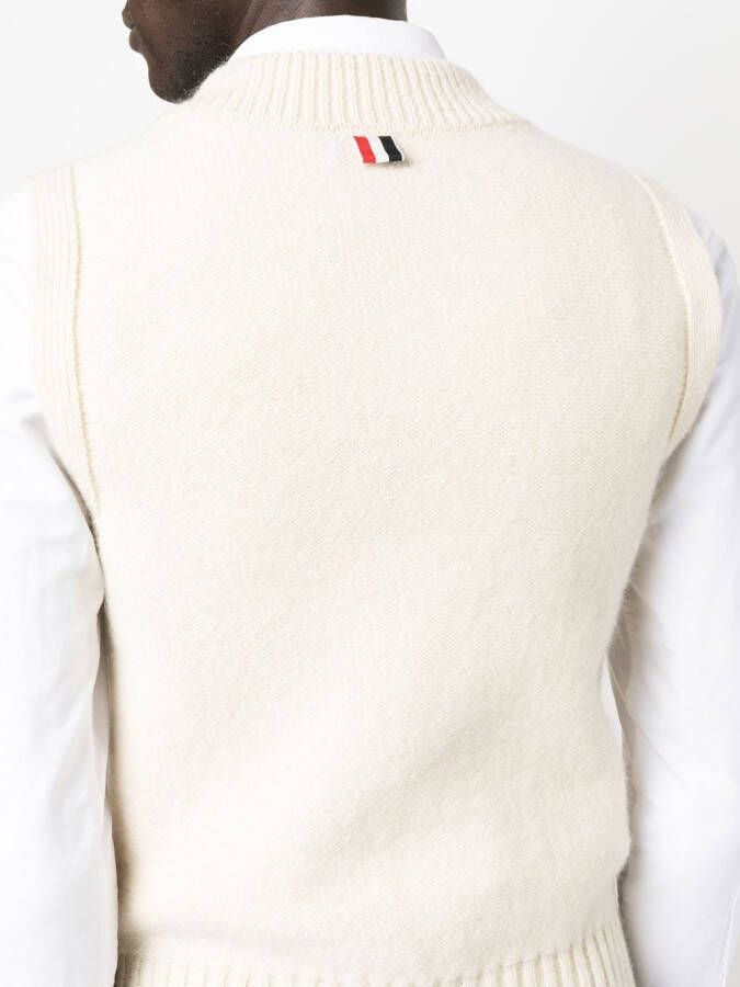 Thom Browne Gestreept gilet Wit