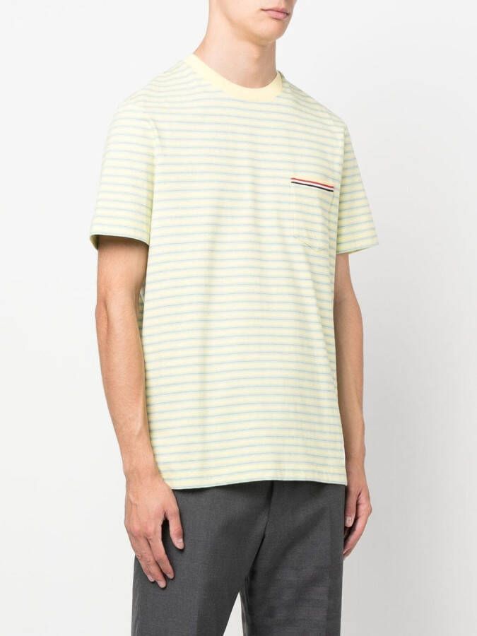 Thom Browne Gestreept T-shirt Groen