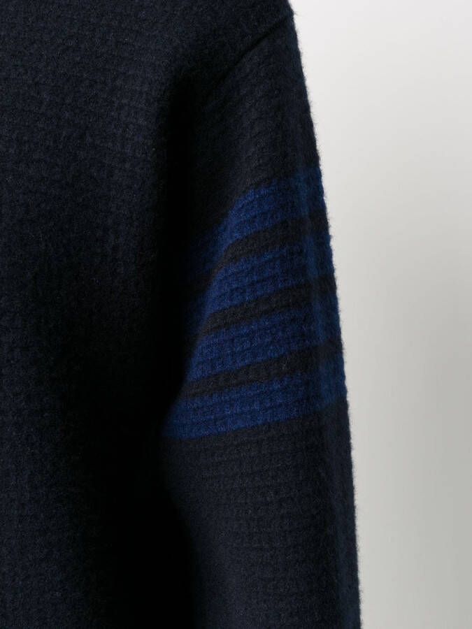 Thom Browne Gestreepte coltrui Blauw