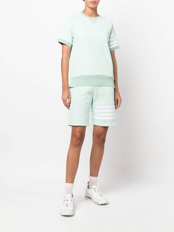 Thom Browne Gestreepte shorts Groen