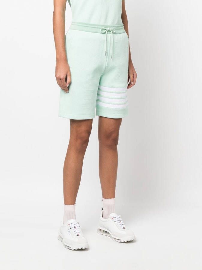 Thom Browne Gestreepte shorts Groen