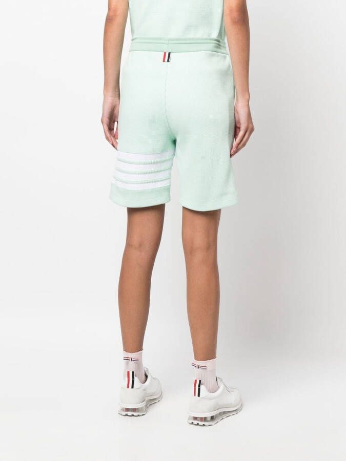 Thom Browne Gestreepte shorts Groen